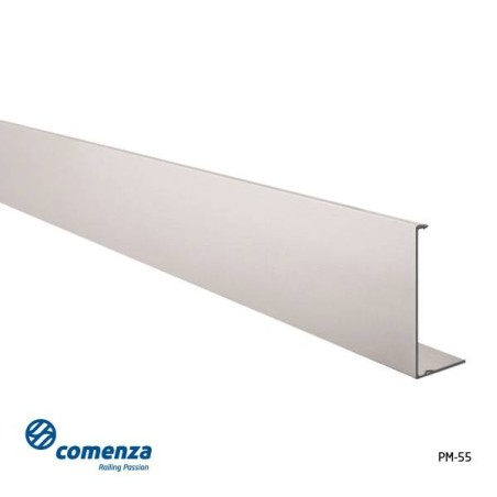 Embellecedor PM-55 frontal en aluminio para sistema de barandilla de cristal GlassFit SV-1402
