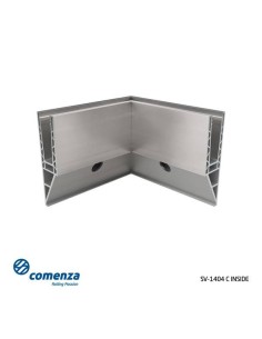 Esquinero 90º interior para sistema de barandilla vidrio GlassFit sv-1404