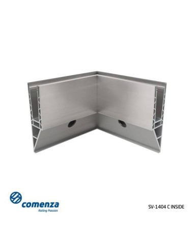 Esquinero 90º interior para sistema de barandilla vidrio GlassFit sv-1404