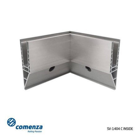 Esquinero 90º interior para sistema de barandilla vidrio GlassFit sv-1404