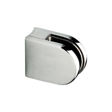 Pinza para vidrio cc-701 de acero inoxidable para poste redondo