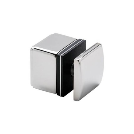 Adaptador lateral vidrio cuadrado cc-772 de acero inoxidable AISI316