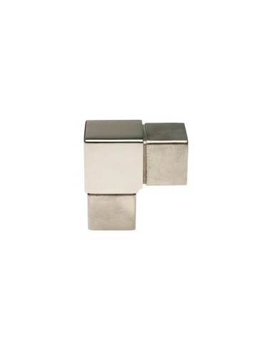 codo conector cuadrado ct-220 para pasamanos de acero inoxidable AISI316