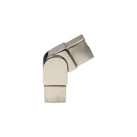 Conector regulable para pasamanos de acero inoxidable cuadrado