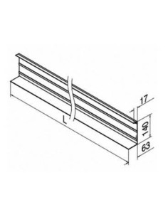 Revestimiento frontal perfil barandilla vidrio Easy Glass Pro 6920 2