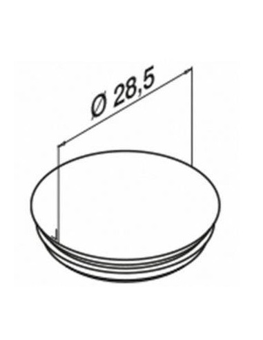 Medida tapón ciego para cubrir agujeros de perfil lateral modelo 6915