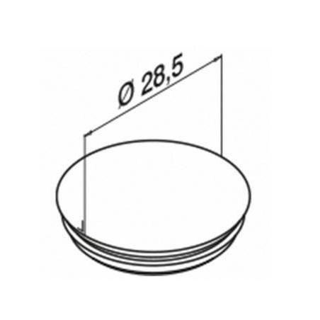 Medida tapón ciego para cubrir agujeros de perfil lateral modelo 6915
