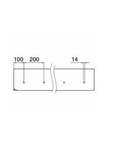 Perfil 6916 montaje lateral para barandilla de vidrio Easy Glass Pro Y 2