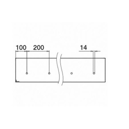 Perfil 6916 montaje lateral para barandilla de vidrio Easy Glass Pro Y