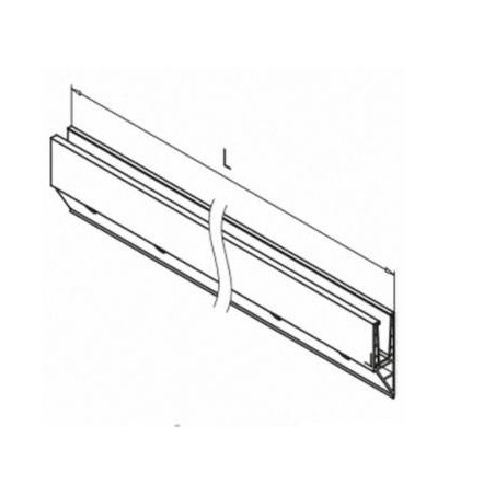 Perfil 6916 montaje lateral para barandilla de vidrio Easy Glass Pro Y