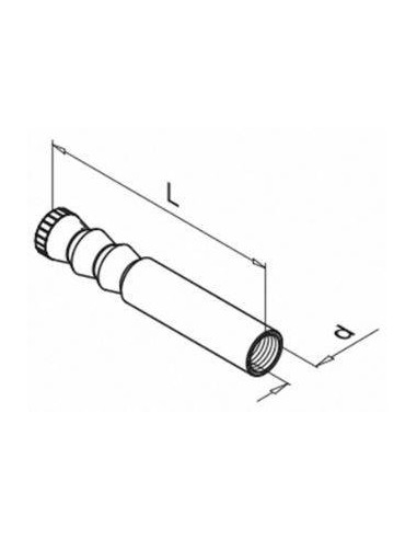 Plano Anclaje roscado interiormente 4512 para barandilla de vidrio Easy Glass Max montaje superior