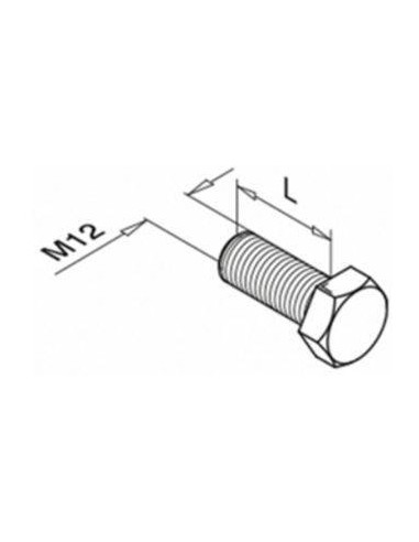 Plano Tornillo hexagonal 0661 de fijación para sistema de barandillas