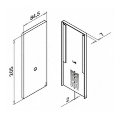 Plano Terminal 6736 para escalera perfil Easy Glass Max Aluminio