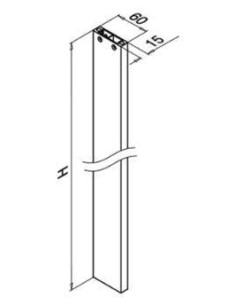 Poste para barandilla de aluminio 0560 Easy Alu 2