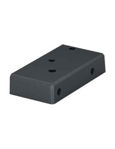 Base para postes de barandilla de aluminio 9026 Izquierdo montaje superior