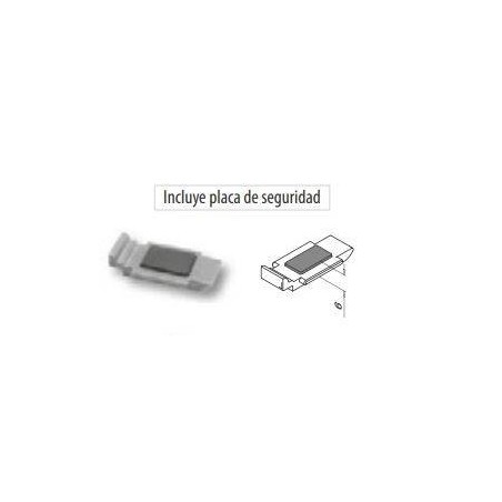 Plano Pinza para vidrio mod 26 para tubo redondo Ø42,4mm en acero Inox. AISI 304 y 316
