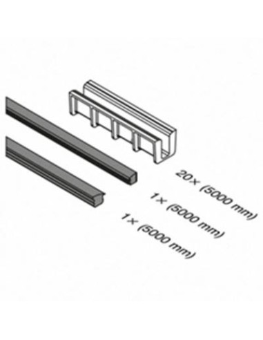 Plano Goma para perfil para suelo montaje superior Mod 6919
