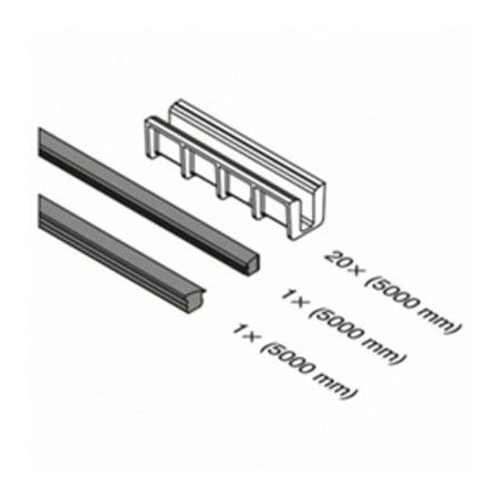 Plano Goma para perfil para suelo montaje superior Mod 6919
