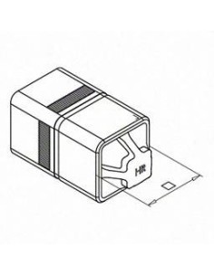 Conector para tubo de pasamanos Mod. 5792 para tubo de 40x40mm 2
