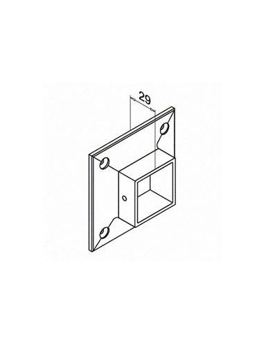 Terminal Mod 4505 para tubo de 40x40mm