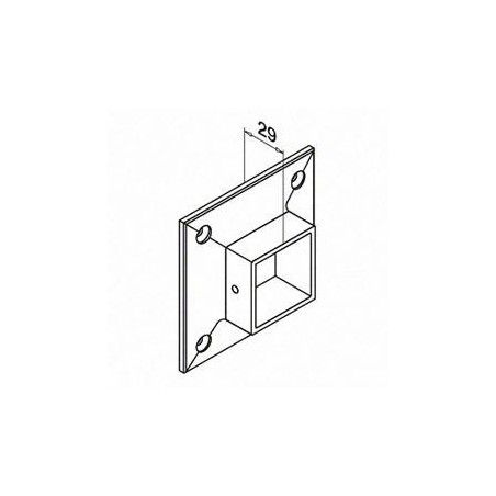 Terminal Mod 4505 para tubo de 40x40mm