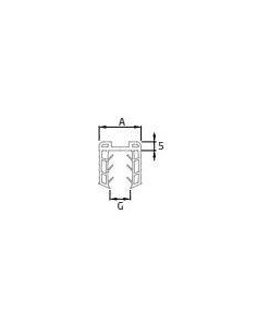 Junta de goma para perfil de vidrio pl-03 para perfiles de barandillas de cristal EPDM 2