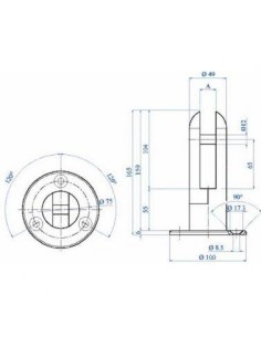 Soporte para vidrio E2000500 2