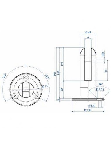 Plano Pinza para vidrio E2000500