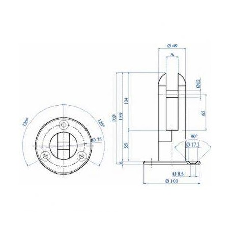 Plano Pinza para vidrio E2000500