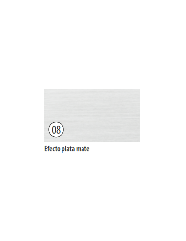 Acabado aluminio efecto plata mate