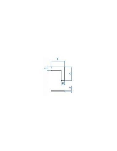 Plano Unión esquinero para Pasamanos Evolution Box E1100160