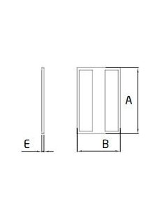 Tapa final Modelo EC-1501-1 para tramo recto perfil en "U" GlassFit Flow SV-1501 Top 2