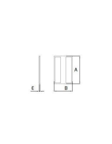 Plano Tapa final Modelo EC-1501-1 para tramo recto perfil en "U" GlassFit Flow SV-1501 Top