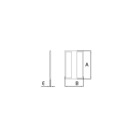 Plano Tapa final Modelo EC-1501-1 para tramo recto perfil en "U" GlassFit Flow SV-1501 Top