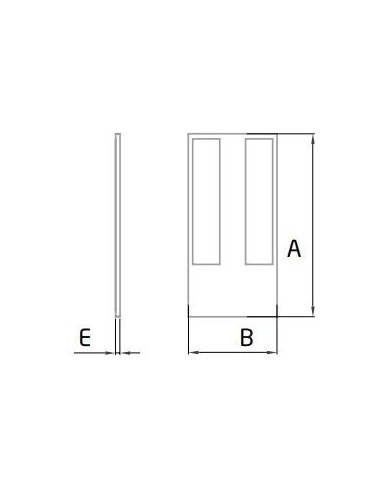 Plano Tapa final Modelo EC-1501-2 para tramo inclinado perfil en "U" GlassFit Flow SV-1501 Top