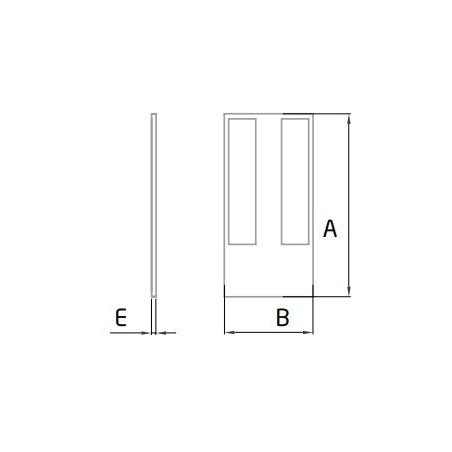 Plano Tapa final Modelo EC-1501-2 para tramo inclinado perfil en "U" GlassFit Flow SV-1501 Top