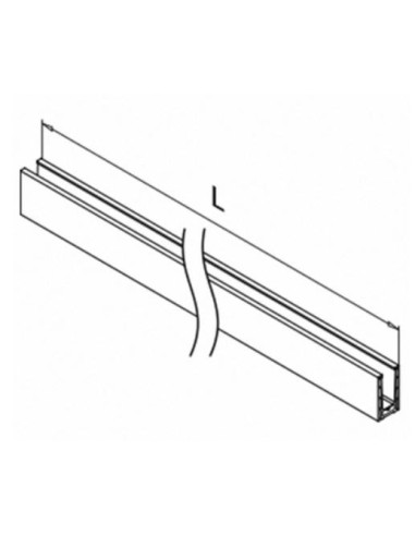 Perfil suelo, Easy Glass Prime, montaje superior