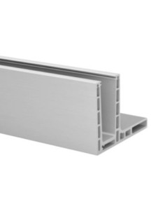 Kit Barandilla de vidrio a suelo, Easy Glass Prime Mod 6962, montaje superior con aleta 5000mm - Qrailing 2