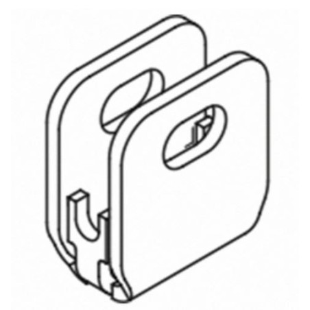 Concepto Pinza para unir malla lado superior e inferior 7810 - Qrailing