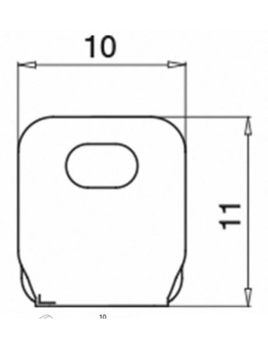 Plano Pinza para unir malla lado superior e inferior 7810 - Qrailing