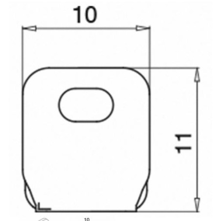 Plano Pinza para unir malla lado superior e inferior 7810 - Qrailing