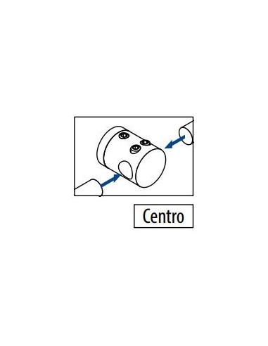 Plano Soporte para travesaño Mod 0831 varilla Ø12mm para tubo plano (unión varilla)