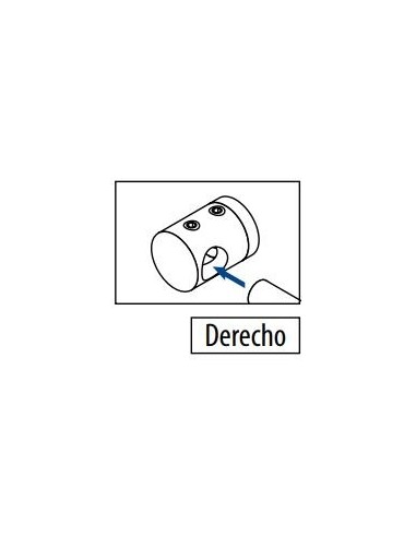 Soporte para travesaño Mod 0833 de Ø12mm derecho