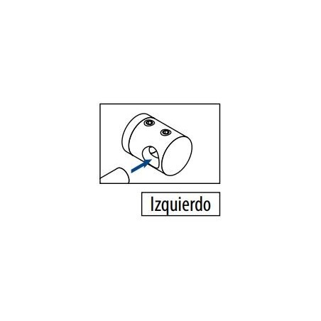 Plano Soporte para travesaño Mod 0832 de Ø12mm izquierdo