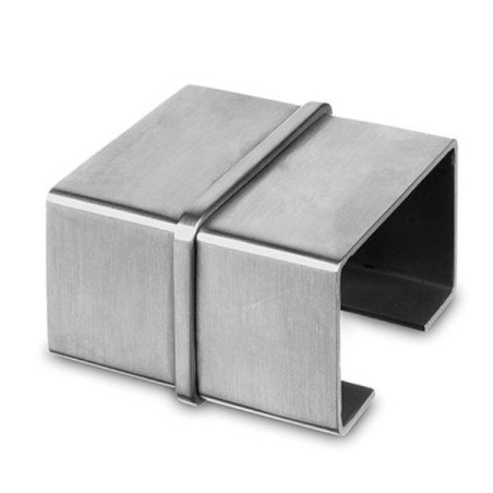 Conector rectangular de unión para tubos en perfil U 6790