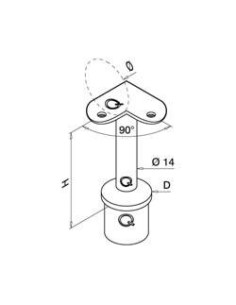 Soportes para pasamanos Mod 0709 - Barmet 2