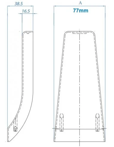 Esquema cobertura para pinza Camaleón E2000360