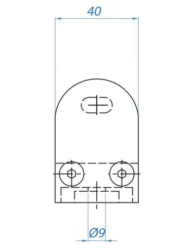 Pinza maciza para vidrio MOD.16