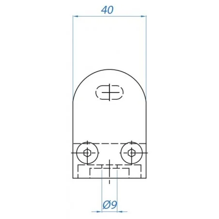 Pinza maciza para vidrio MOD.16