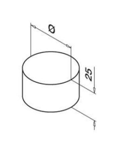 Terminal inox.pasamanos madera 0729 satinado - Barmet.es 2